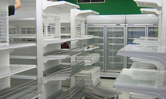 Display shelving rack